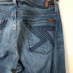 7 flared denim